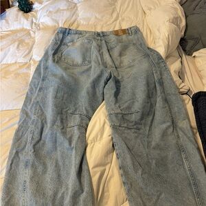 Free People mid rise barrel jeans